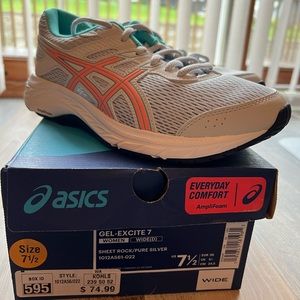 ASICS Gel Excite 7.5 wide width, new with box